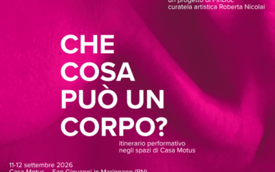 Che cosa può un corpo? – incontro
